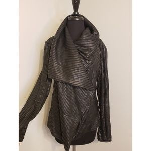 Leather blazer